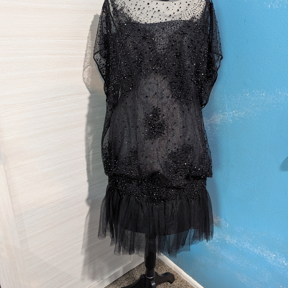 Special event Alex Teih Black Beaded Dress
